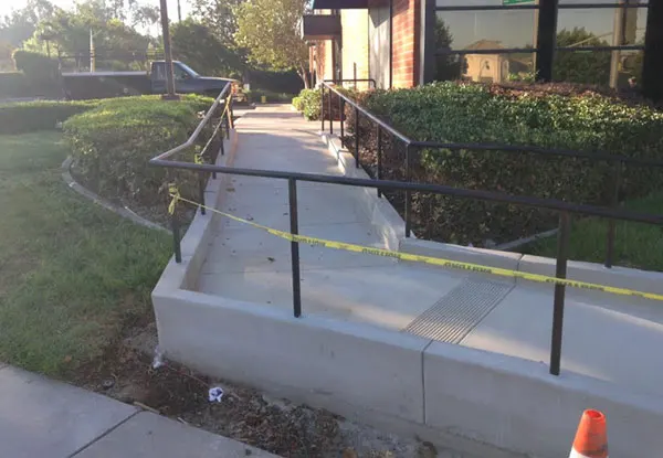 New ADA Ramp for Commercial Property in Riverside, CA